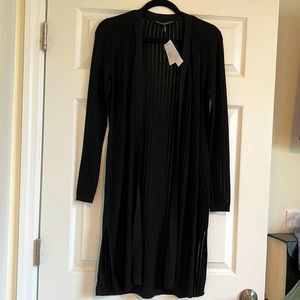 black long cardigan
